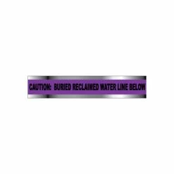 National Marker Detectable Underground Warning Tape - Caution Buried Reclaimed Water Line - 3"W