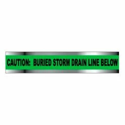 National Marker Detectable Underground Warning Tape - Caution Buried Storm Drain Below - 6"W