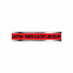 National Marker Detectable Underground Warning Tape - Caution Buried Electric Line Below - 6"W