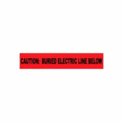 National Marker Non-Detectable Underground Warning Tape - Caution Buried Electric Below - 3"W