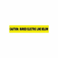 National Marker Non-Detectable Underground Warning Tape - Caution Buried Electric Below - 3"W