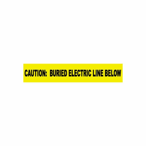 National Marker Non-Detectable Underground Warning Tape - Caution Buried Electric Below - 3"W 1 National Marker Non-Detectable Underground Warning Tape - Caution Buried Electric Below - 3"W