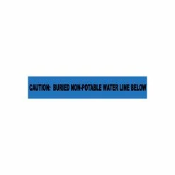 National Marker Non-Detectable Underground Warning Tape - Caution Buried Non-Potable Water - 6"W