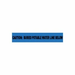 National Marker Non-Detectable Underground Warning Tape - Caution Buried Potable Water - 6"W