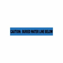 National Marker Non-Detectable Underground Warning Tape - Caution Buried Water Line Below - 6"W