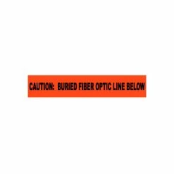 National Marker Non-Detectable Underground Warning Tape - Caution Buried Fiber Optic Line - 6"W