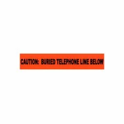 National Marker Non-Detectable Underground Warning Tape - Caution Buried Telephone Line - 6"W