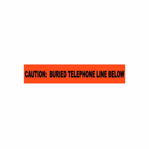 National Marker Non-Detectable Underground Warning Tape - Caution Buried Telephone Line - 6"W 1 National Marker Non-Detectable Underground Warning Tape - Caution Buried Telephone Line - 6"W