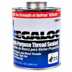 Hercules 15808 Megaloc Thread Sealant - Screw Cap With Brush 16 oz. - Pkg Qty 12