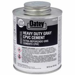 Oatey 30328 EP42 CPVC - PVC HD Gray Industrial Cement 16 oz. - Pkg Qty 24
