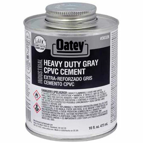 Oatey 30330 EP42 CPVC - PVC HD Gray Industrial Cement 1 Gallon - Pkg Qty 6 1 Oatey 30330 EP42 CPVC - PVC HD Gray Industrial Cement 1 Gallon - Pkg Qty 6
