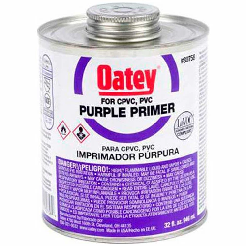 Oatey 30757 Purple Primer 16 oz., NSF Listed - Pkg Qty 24 1 Oatey 30757 Purple Primer 16 oz., NSF Listed - Pkg Qty 24