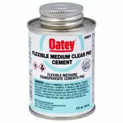 Oatey 30875 PVC Flexible Clear Cement 4 oz. - Pkg Qty 12