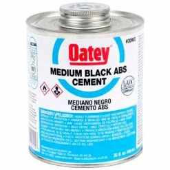 Oatey 30889 ABS Medium Black Cement 8 oz. - Pkg Qty 24