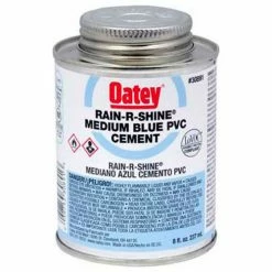 Oatey 30895 PVC Rain-R-Shine Blue Cement Wide Mouth Can 1 Gallon - Pkg Qty 6