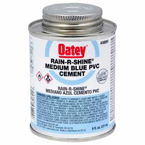 Oatey 30895 PVC Rain-R-Shine Blue Cement Wide Mouth Can 1 Gallon - Pkg Qty 6 1 Oatey 30895 PVC Rain-R-Shine Blue Cement Wide Mouth Can 1 Gallon - Pkg Qty 6