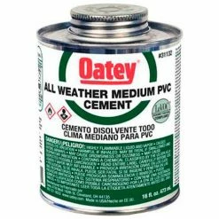 Oatey 31132 PVC All Weather Clear Cement 16 oz. - Pkg Qty 24
