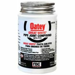 Oatey 31231 Great White Pipe Joint Compound w/ PTFE 8 oz. - Pkg Qty 12