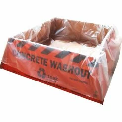 Outpak Washout Construction Washout Corrugated Cardboard, 140 Gallon, 48"L x 48"W x 14"H