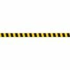 Accuform PTP210 Tough-Mark™ Heavy-Duty Message Strip, Black/Yellow Stripes, 3"x48"