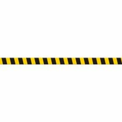 Accuform PTP210 Tough-Mark™ Heavy-Duty Message Strip, Black/Yellow Stripes, 3"x48"