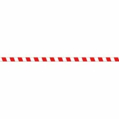 Accuform PTP214 Tough-Mark™ Heavy-Duty Message Strip, Red/White Stripes, 2"x48"