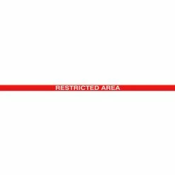 Accuform PTP217 Tough-Mark™ Heavy-Duty Message Strip, Restricted Area, 2"x48"