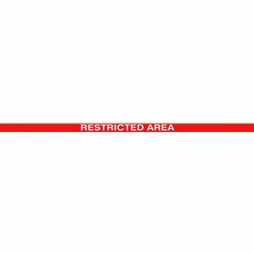 Accuform PTP217 Tough-Mark™ Heavy-Duty Message Strip, Restricted Area, 2"x48" 1 Accuform PTP217 Tough-Mark™ Heavy-Duty Message Strip, Restricted Area, 2"x48"