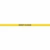 Accuform PTP218 Tough-Mark™ Heavy-Duty Message Strip, Keep Clear, 2"x48"