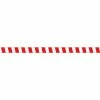 Accuform PTP220 Tough-Mark™ Heavy-Duty Message Strip, Red/White Stripes, 3"x48"