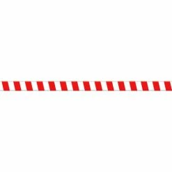 Accuform PTP220 Tough-Mark™ Heavy-Duty Message Strip, Red/White Stripes, 3"x48"
