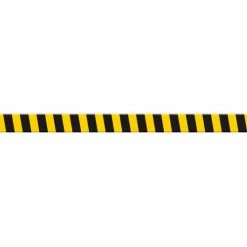 Accuform PTP226 Tough-Mark™ Heavy-Duty Message Strip, Black/Yellow Stripes, 4"x48"