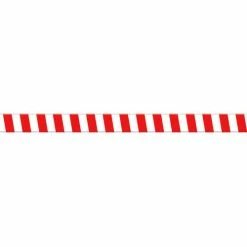 Accuform PTP227 Tough-Mark™ Heavy-Duty Message Strip, Red/White Stripes, 4"x48"