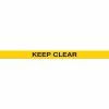 Accuform PTP231 Tough-Mark™ Heavy-Duty Message Strip, Keep Clear, 4"x48"
