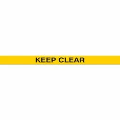 Accuform PTP231 Tough-Mark™ Heavy-Duty Message Strip, Keep Clear, 4"x48"
