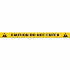 Accuform PTP233 Tough-Mark™ Heavy-Duty Message Strip, Caution Do Not Enter, 4"x48"