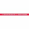 Accuform PTP303 Tough-Mark™ Heavy-Duty Message Strip, Stop Beryllium Work Area, 3"x48"