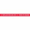 Accuform PTP304 Tough-Mark™ Heavy-Duty Message Strip, Stop Beryllium Work Area, 4"x48"
