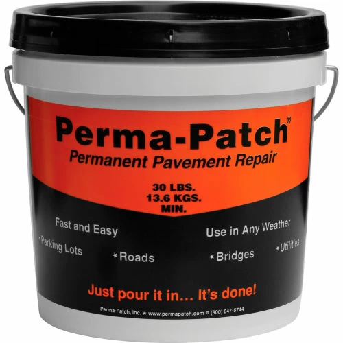 Perma-Patch® All Season Asphalt Repair Material, 30 lb Pail - Pkg Qty 80 1 Perma-Patch® All Season Asphalt Repair Material, 30 lb Pail - Pkg Qty 80