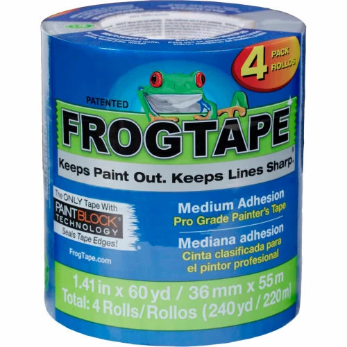 Shurtape FrogTape® Painter's Tape, Pro Grade, Blue, 36mm x 55m - Case of 32 1 Shurtape FrogTape® Painter's Tape, Pro Grade, Blue, 36mm x 55m - Case of 32