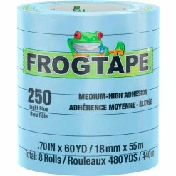 Shurtape FrogTape® Performance Grade, Moderate Temp Masking Tape, Light Blue, 18mm x 55m - Case of 64
