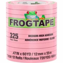 Shurtape FrogTape® FrogTape® Performance Grade High Temp Masking Tape, Pink, 12mm x 55m -Case of 96