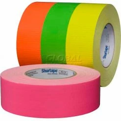 Shurtape, Cloth Duct Tape, Pc 619, Specialty Grade, 36mm X 55m, Fluorescent Yellow - Pkg Qty 24