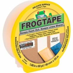 Shurtape FrogTape® Painter's Tape, Delicate Surface, Yellow, 48mm x 55m - Case of 8