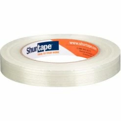 Shurtape® GS 531 Premium Fiberglass Reinforced Strapping Tape 3/4" x 60 Yds. 6.7 Mil White - Pkg Qty 48