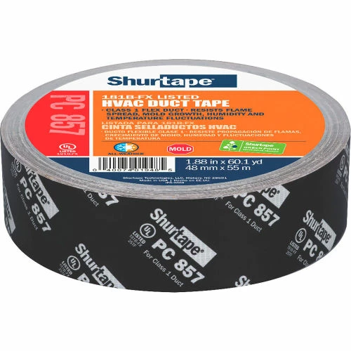 Shurtape PC 857 UL 181B-FX Listed/Printed Cloth Duct Tape 48mm x 55m - Pkg Qty 24 1 Shurtape PC 857 UL 181B-FX Listed/Printed Cloth Duct Tape 48mm x 55m - Pkg Qty 24