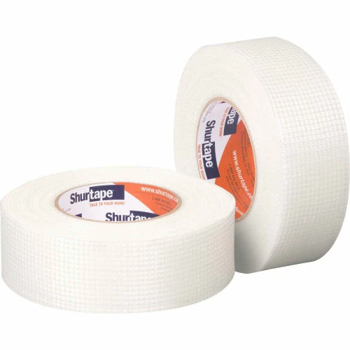 Shurtape, Open Weave Fiberglass Mesh Tape, Mj 100, Professional Grade, 3" X 150ft, White - Pkg Qty 18 1 Shurtape, Open Weave Fiberglass Mesh Tape, Mj 100, Professional Grade, 3" X 150ft, White - Pkg Qty 18