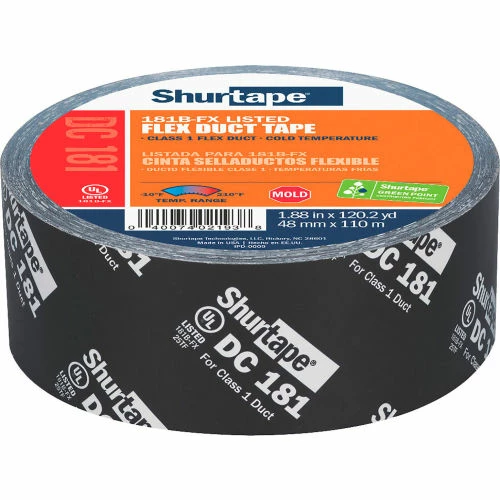 Shurtape DC 181 UL 181B-FX Listed/Printed Film Tape 48mm x 110m - Pkg Qty 24 1 Shurtape DC 181 UL 181B-FX Listed/Printed Film Tape 48mm x 110m - Pkg Qty 24