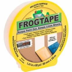 Shurtape FrogTape® Painter's Tape, Delicate Surface, Yellow, 36mm x 55m - Case of 11