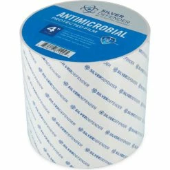 Silver Defender Antimicrobial Film Tape For Multiple Uses, 60'H x 4"W Clear -Adhesives, Sealants & Tape Sales 2022 Silver Defender NEW LABELS00547